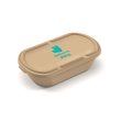 1000ml Bagasse 1 Compartment Lunch Box with Lid  (Deliveroo Logo) - 500 sets